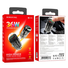 Автомобильное зарядное устройство BOROFONE BZ26A PD36W+QC3.0