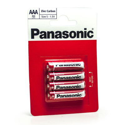 Батарейка Panasonic Zinc Carbon R03 BL4 48/240