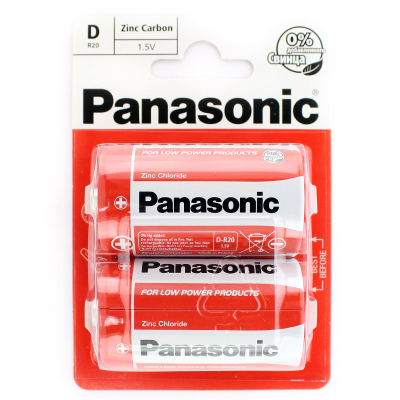 Батарейка Panasonic Zinc Carbon R20 BL2 24/120