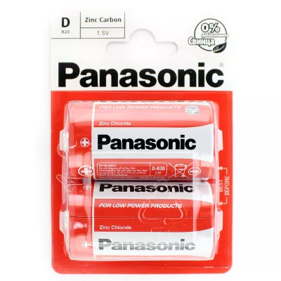Батарейка Panasonic Zinc Carbon R20 BL2 24/120 Батарейка Panasonic Zinc Carbon R20 BL2 24/120