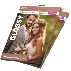 Perfeo А4 150 г/м2 Фотобумага глянцевая 100л (PF-GLA4-150/100) (G17) /4 Perfeo А4 150 г/м2 Фотобумага глянцевая 100л (PF-GLA4-150/100) (G17) /4
