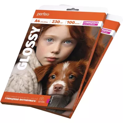 Perfeo А4 230 г/м2 Фотобумага глянцевая 100л (PF-GLA4-230/100) (G14) /10 Perfeo А4 230 г/м2 Фотобумага глянцевая 100л (PF-GLA4-230/100) (G14) /10
