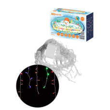 Гирлянда светодиодная "Бахрома" 2,5х0,6 м, 120LED, многоцветн., 8 режимов, 250 В, IP44, TDM