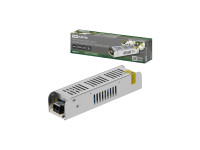 Блок питания 100Вт-12В-IP20 для светодиодных лент и модулей, металл, узкий, TDM