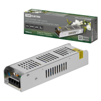 Блок питания 150Вт-12В-IP20 для светодиодных лент и модулей, металл, узкий, TDM