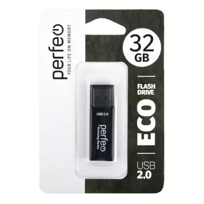 Perfeo USB флэш-диск 32GB E03 Black economy series 10/100