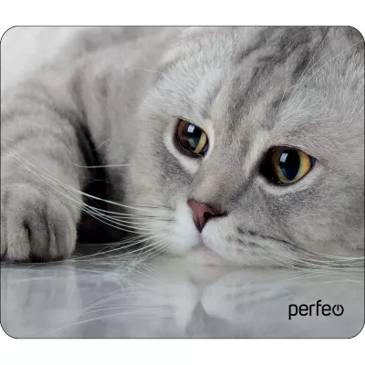 Perfeo Коврик для компьютерной мыши "Cat", Рис 22, (180*220*2мм) ткань+резиновое основание/200