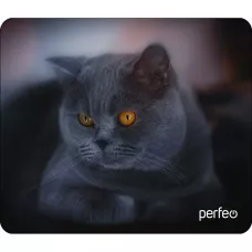 Perfeo Коврик для компьютерной мыши "Cat", Рис 28, (180*220*2мм) ткань+резиновое основание/200