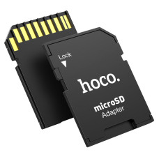 Адаптер HB22 TF - SD card черный hoco Адаптер HB22 TF - SD card черный hoco