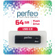 Perfeo USB флэш-диск 64GB C01G02 Black 10/100