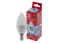 ЭРА Лампа светодиодная RED LINE LED B35-10W-840-E14 R Е14Вт свеча нейтральный