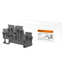 Зажим клеммный двухуровневый TDM (ДЗКБ) 2,5 мм2 31А, безвинтовой, серый 45/900 ЦЕНА ▼ Зажим клеммный двухуровневый TDM (ДЗКБ) 2,5 мм2 31А, безвинтовой, серый 45/900 ЦЕНА ▼