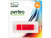 Perfeo USB флэш-диск 16GB C01G02 Red 10/100