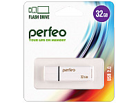 Perfeo USB флэш-диск 32GB C01G2 White 10/100