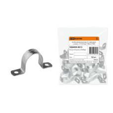 Скоба металлическая TDM 2-х лапковая с внутр. d19-20 мм/крат.100шт Скоба металлическая TDM 2-х лапковая с внутр. d19-20 мм/крат.100шт