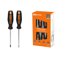 Набор отверток 6 шт.: SL:3х75;5х100;6х100, PH:0х75;1х100;2х100 (карт. коробка),CR-V "Алмаз" TDM 1/32