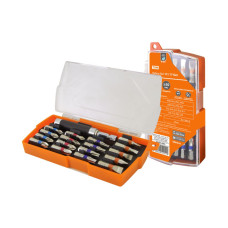 Набор бит №3,17 бит:SL,PH,PZ,HEX,TORX,удлинитель,сталь CR-V, пластик.держателе, «Алмаз» TDM 10/80 Набор бит №3,17 бит:SL,PH,PZ,HEX,TORX,удлинитель,сталь CR-V, пластик.держателе, «Алмаз» TDM 10/80