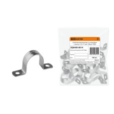 Скоба металлическая TDM 2-х лапковая с внутр. d16-17 мм,/мин.пар.100шт