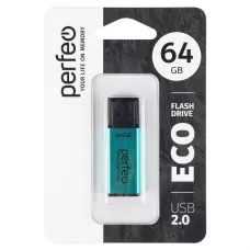 Perfeo USB флэш-диск 64GB E03 Blue economy series 10/100