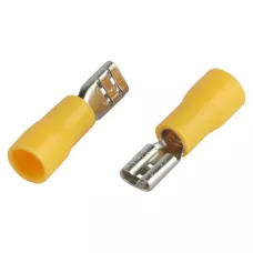 Разъем плоский ЭРА NO-225-37 РпИм 5.5-6-0.5 изолированный «розетка» (упаковка 10 штук)