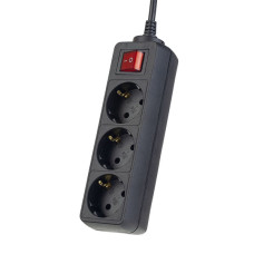 Удлинитель Perfeo с кнопкой "POWERMATE", 3,0м, 3 розетки, черный (PF-PM-3/3,0-B) /30 Удлинитель Perfeo с кнопкой "POWERMATE", 3,0м, 3 розетки, черный (PF-PM-3/3,0-B) /30
