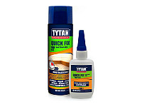Клей TYTAN Professional Quiсk Fix  цианакрилатный двухкомпонентный для МДФ прозрачный 200 мл/ 50 г