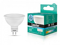 Camelion LED3-JCDR/845/GU5.3 (Эл.лампа светодиодная 3Вт 220В)  - ЭКО 10/100