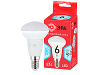 ЭРА Лампа светодиодная RED LINE LED R50-6W-840-E14 R Е14 / E14 6 Вт рефлектор нейтральный белый