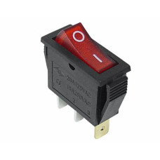 Включатель MK 111 с подсветкой красный 12V, 3088B/12VС /3