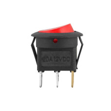 Включатель SW-01DC 12V с подсветкой красный, LX3076C/LX3076Z /3