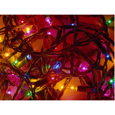 Гирлянда ламповая ES00100/5F Гирлянда внутренняя 100миниламп, 6м, разноцветная, 5 режимов