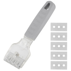 Скребок чистящий, рукоятка ТПР, 16*5 см (5 лезвий в комплекте) Скребок чистящий, рукоятка ТПР, 16*5 см (5 лезвий в комплекте)