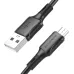 Кабель BX80 MicroUSB - USB черный, 1 метр BOROFONE /360 Кабель BX80 MicroUSB - USB черный, 1 метр BOROFONE /360