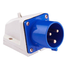 523 Вилка стационарная EKF PROxima 2Р+РЕ 32А 220В IP44 10/60 523 Вилка стационарная EKF PROxima 2Р+РЕ 32А 220В IP44 10/60