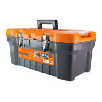 Ящик для инструментов ТЕХНИК-16, 41х21х18 см, метал. замки, лоток, два органайзера, «Рубин» TDM 1/12 Ящик для инструментов ТЕХНИК-16, 41х21х18 см, метал. замки, лоток, два органайзера, «Рубин» TDM 1/12