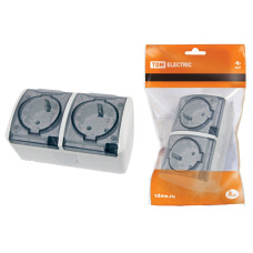 Розетка 2м ОП TDM 2П+3 IP54 16А, с прозрачной крышкой, белая "Селигер" 5/60 Розетка 2м ОП TDM 2П+3 IP54 16А, с прозрачной крышкой, белая "Селигер" 5/60