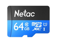 Карта памяти MicroSDXC 64GB U1/C10 Netac P500 Standard (кратность 50шт)