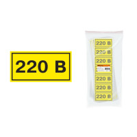 Символ TDM "220В" 35*100мм 21/21 000