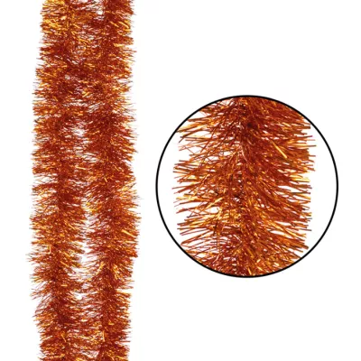 Мишура "Пушистая" , размер 9*200см,  цвет: медный 10/100