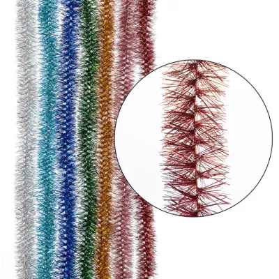 Мишура "Ежик"  №18 размер: 200 см; Ø 35 мм, без проволоки, цвет: в ассортименте /150