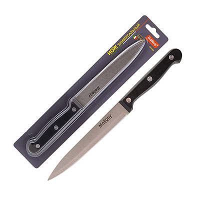 Нож с пластиковой рукояткой CLASSICO MAL-06CL универсальный, 12,5 см Mallony