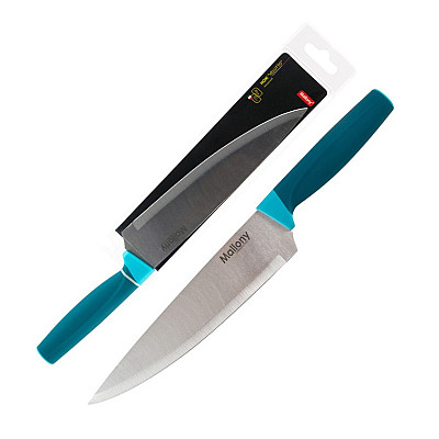 Нож с рукояткой софт-тач VELUTTO MAL-01VEL поварской, 20 см Mallony