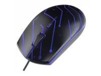 Perfeo мышь оптическая "MAZE", 4 кн, DPI 1200, USB, чёрн./RGB подсветка /100