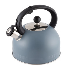 Чайник MENTOLO  объём 2,5 л из нержавеющей стали со свистком, окрашенный корпус Mallony 1/12