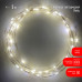 Гирлянда светодиодная ЭРА ENIN -5NW LED Нить 5 м теплый свет, АА (100/2500)