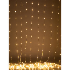 Гирлянда светодиодная ЭРА ENIN-300WL гирлянда занавес водопад теплый белый 3*2,8 м 280 LED IP20