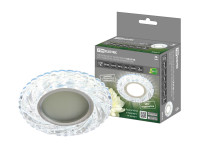 Светильник встраиваемый СВ 03-08 MR16 50Вт G5.3 LED подсветка 3 Вт зеркальный/хром TDM