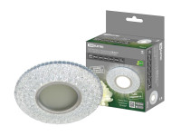 Светильник встраиваемый СВ 03-15 MR16 50Вт G5.3 LED подсветка 3 Вт зеркальный/хром TDM