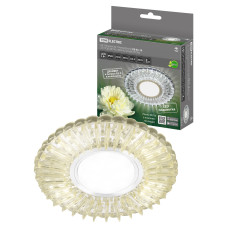 Светильник встраиваемый СВ 03-16 MR16 50Вт G5.3 LED подсветка 3 Вт зеркальный/хром TDM