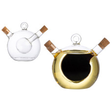 Ёмкость для масла и уксуса OLIVA, объем:350/50 мл, из боросиликатного стекла, круглая 1/24 Ёмкость для масла и уксуса OLIVA, объем:350/50 мл, из боросиликатного стекла, круглая 1/24